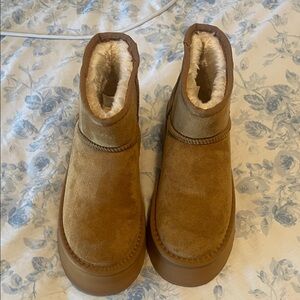 Cozy Tan Ankle Boots